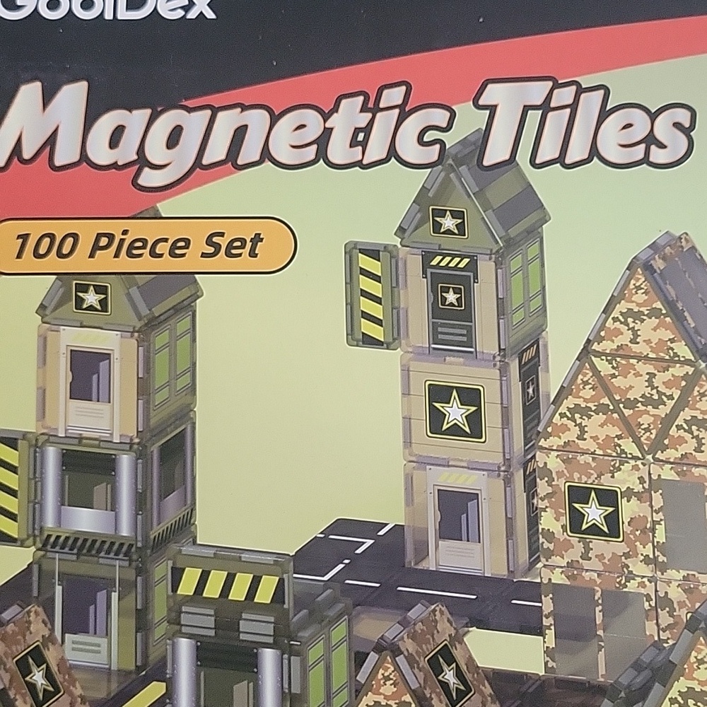 GobiDex Army Magnetic Tiles 100 Piece Set - Picture 5 of 7